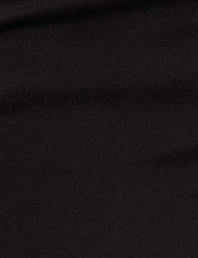 Pantacourt droit taille standard noir femme