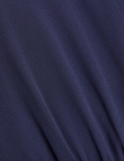 Combinaison pantalon fluide bleu marine femme
