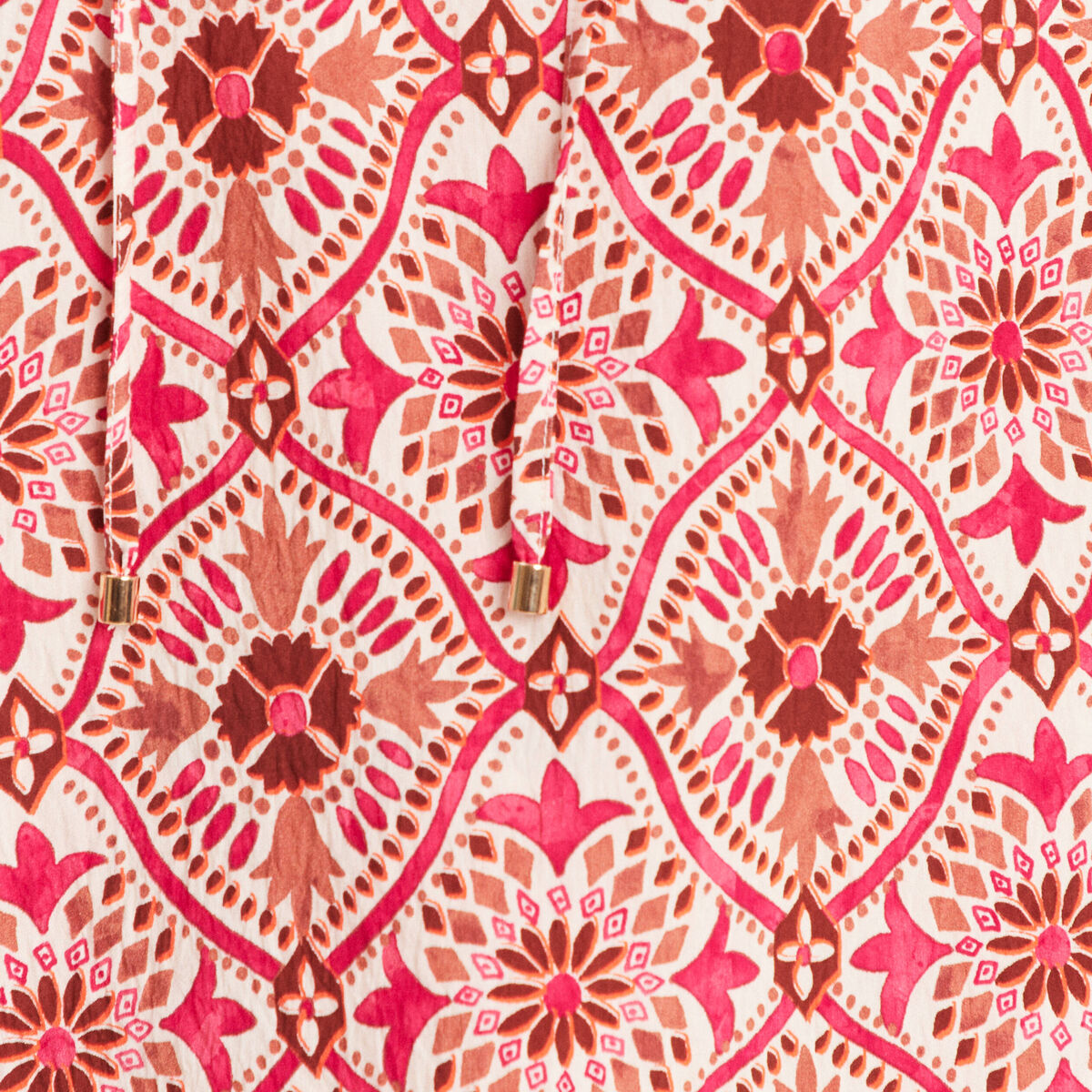 Blouse fluide sans manches rose femme