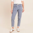 Jean coupe mom 7/8&egrave;me bleu femme