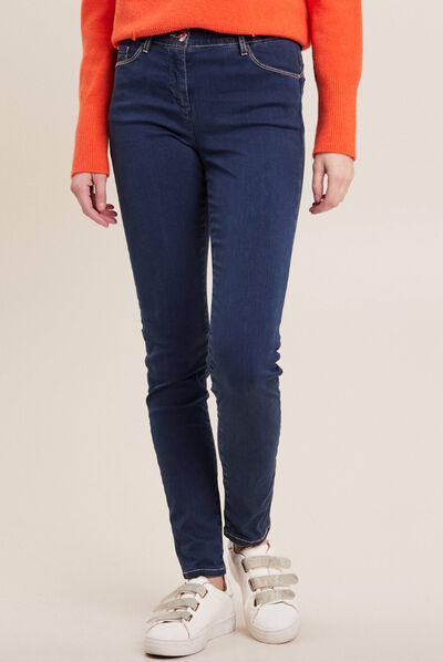 Pantalon magique ajusté denim stone femme
