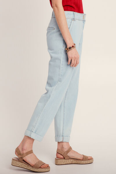 Jean léger denim bleach femme