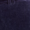 Pantalon en velours bleu marine femme