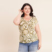 T-shirt manches courtes vert femme