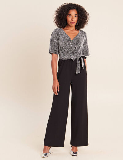 Combinaison gris argent femme