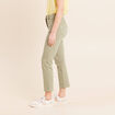 Jean coupe droite 7/8&egrave;me vert clair femme