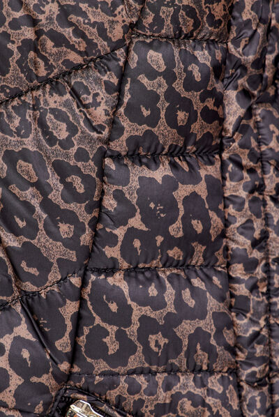Doudoune droite zippée déperlante noir femme