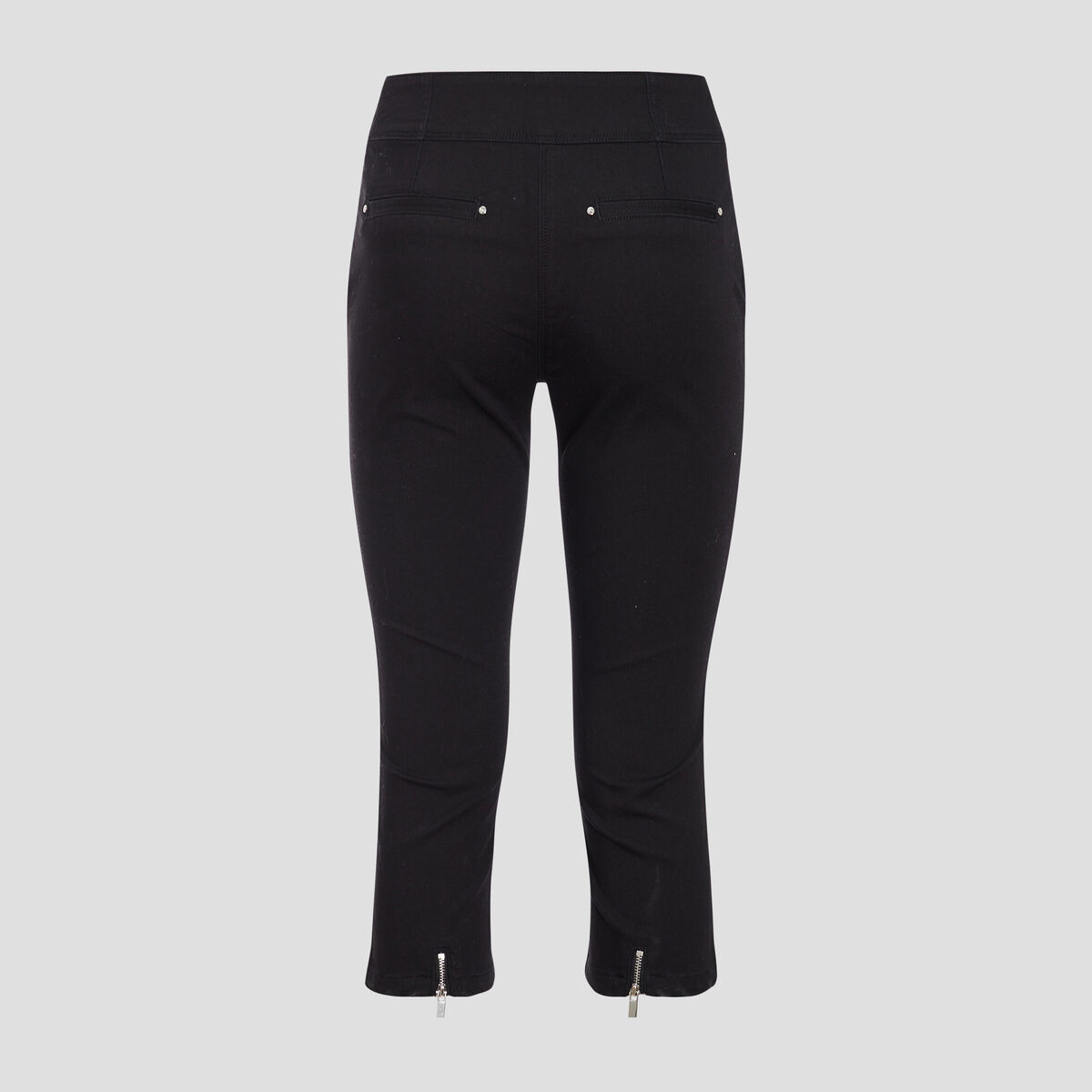 Pantacourt ajusté noir femme