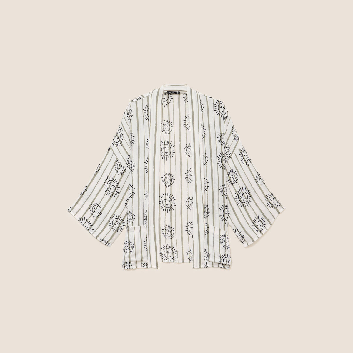 Kimono avec poches vert clair femme