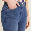 Pantacourt magique L'Unique ajust&eacute; denim double stone femme