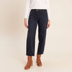 Pantalon magique coupe barrel l'Unique denim blue black femme