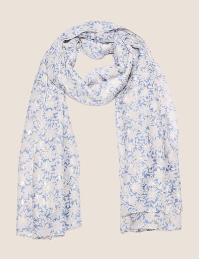 Foulard bleu ciel femme