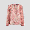 Blouse manches longues rose fushia femme