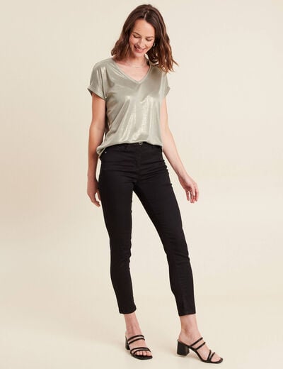 T-shirt manches courtes vert clair femme