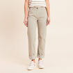 Pantalon coupe mom 7/8&egrave;me vert clair femme