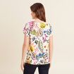 T-shirt manches courtes multicolore femme