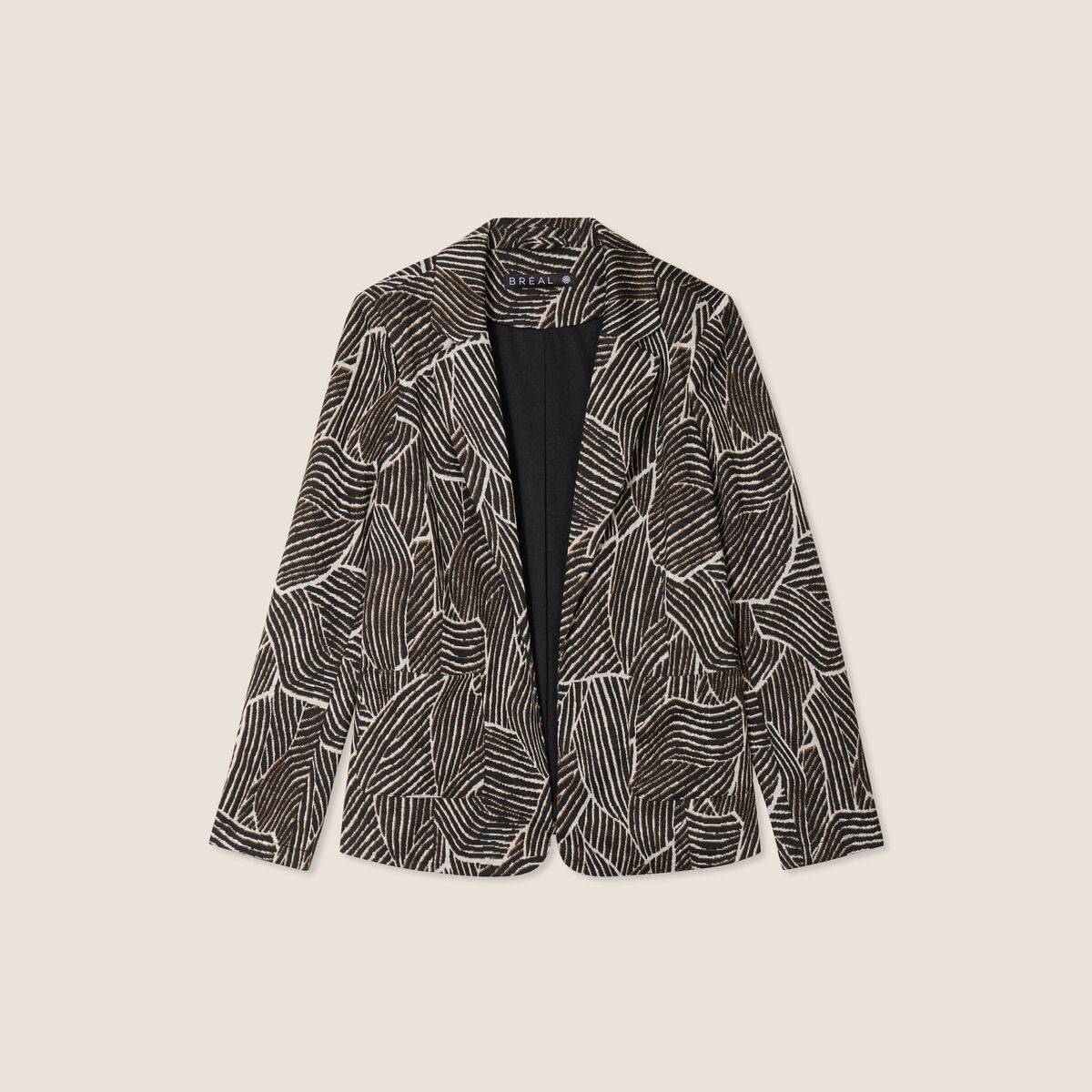 Veste doubl&eacute;e noir femme