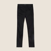 Pantalon ajusté détails strass noir femme