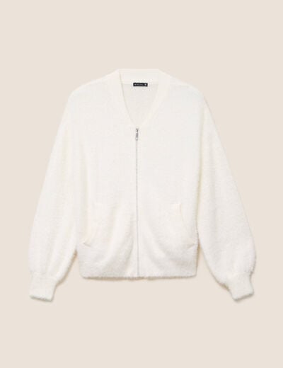 Bomber ecru femme