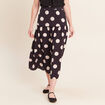 Jupon &agrave; pois noir femme