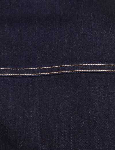 Robe droite en jean denim brut femme