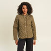 Doudoune doubl&eacute;e vert kaki femme