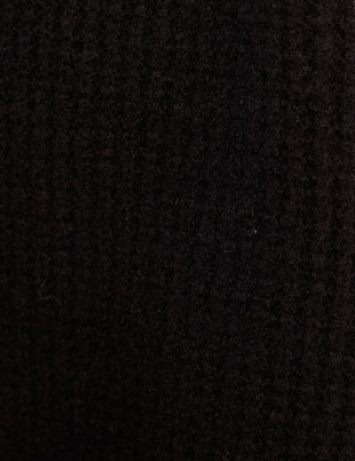 Veste sans manches &agrave; capuche noir femme