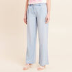Pantalon large doubl&eacute; fluide denim bleach femme