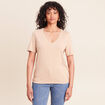 T-shirt manches courtes sable femme