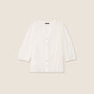 Blouse manches 3/4 ecru femme