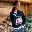Pull col montant noir femme