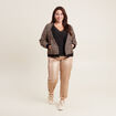 Gilet réversible manches longues noir femme