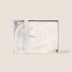 Coffret &eacute;charpe et bonnet &agrave; strass ecru femme