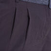 Pantalon large ceinturé bleu foncé femme
