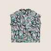 Blouse manches courtes vert femme