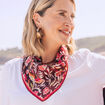 Foulard rose femme