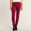 Jean magique ajusté taille standard rouge foncé femme