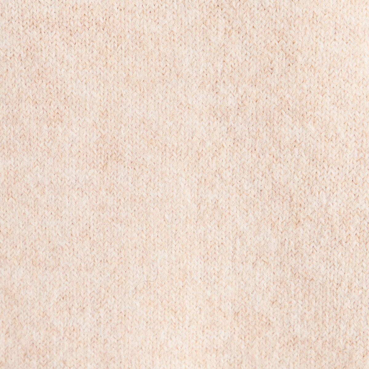 Pull col rond beige femme