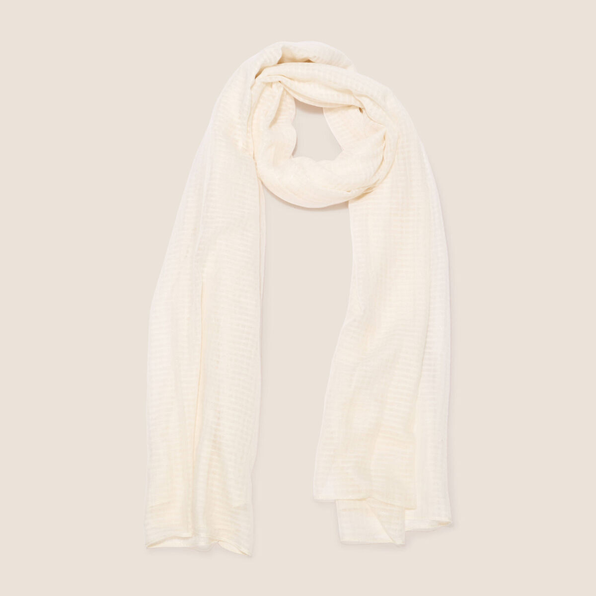 Foulard ecru femme