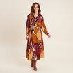 Jupe longue &eacute;vas&eacute;e multicolore femme
