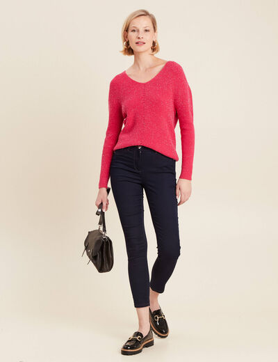 Jeans léger taille standard 7/8ème denim brut femme