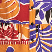 Chemise ample manches courtes multicolore femme