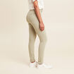 Pantalon léger taille haute long vert clair femme
