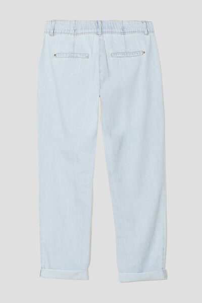 Jean léger denim bleach femme