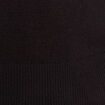 Pull droit col rond manches longues noir femme