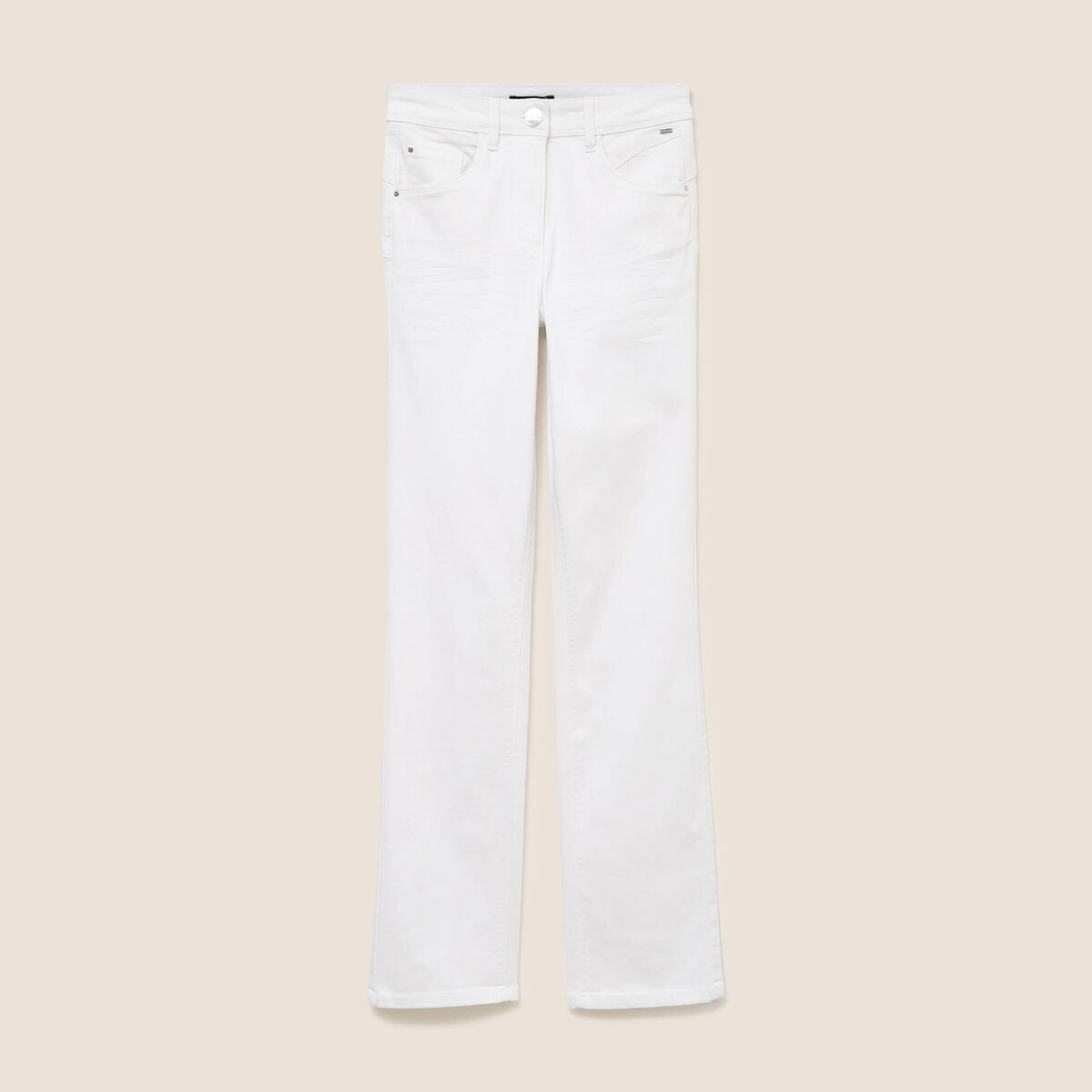 Haut Blanc Femme Dash – Taille 14, Manches 3/4, Col En V, En Viscose Confortable