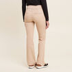 Jean coupe bootcut taille haute sable femme