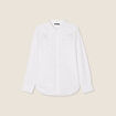 Chemise manches longues strass ecru femme