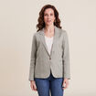 Veste esprit tailleur cintrée vert clair femme