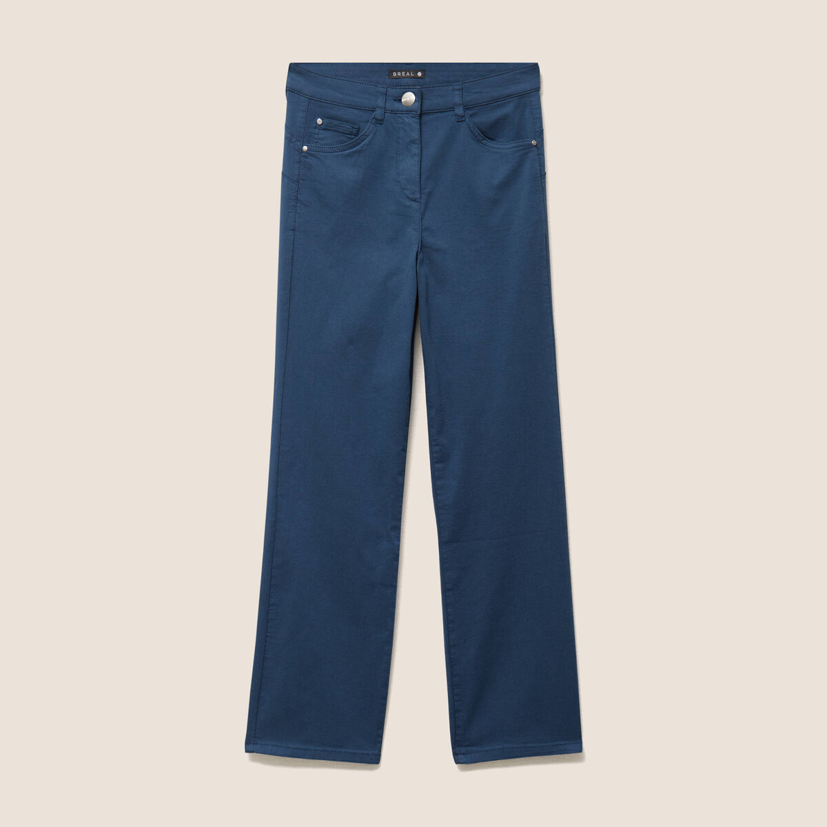 Pantalon magique Le L&eacute;ger coupe droite bleu fonc&eacute; femme